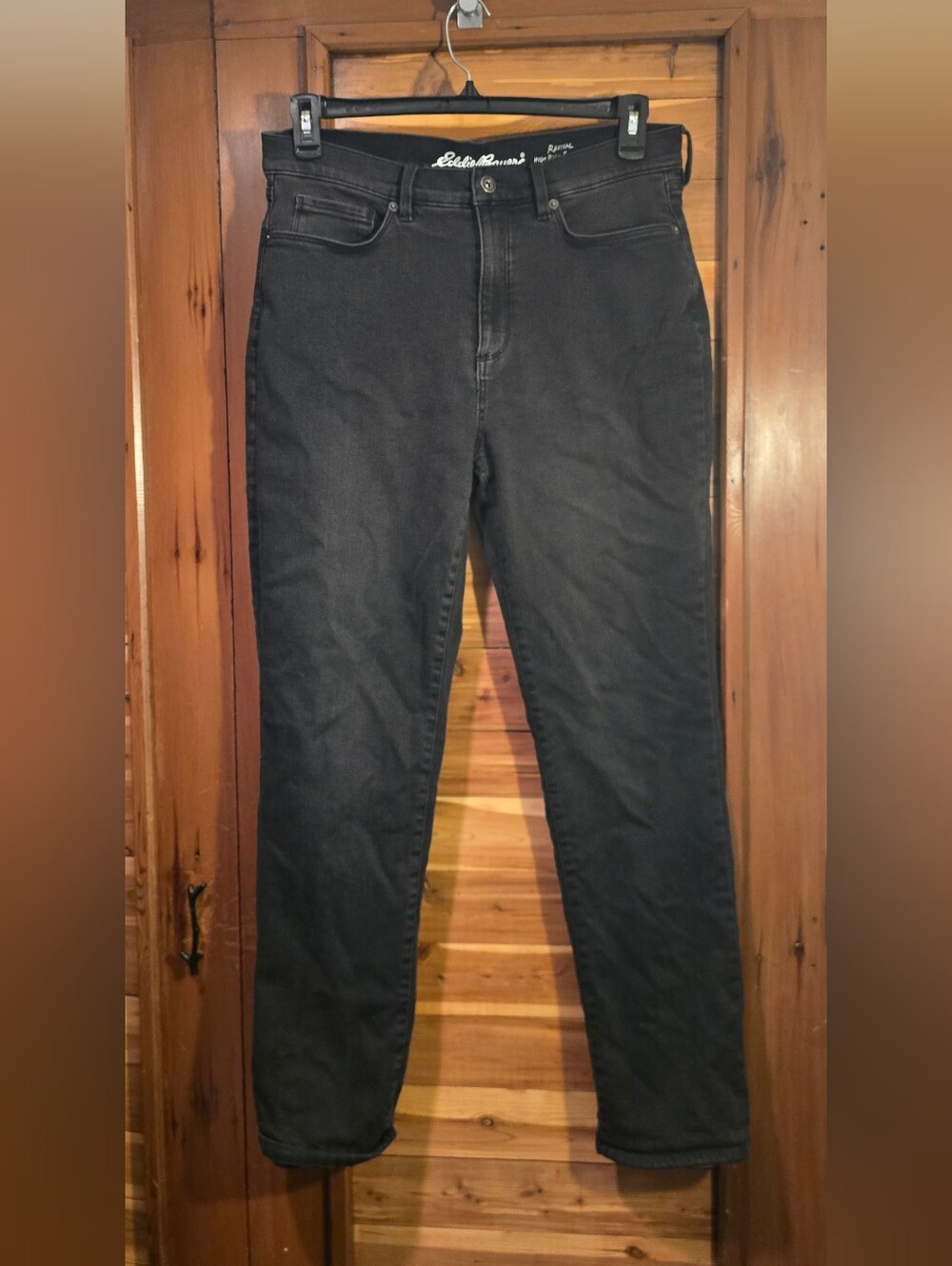 Eddie Bauer Fleece Lined Women's Black Jeans